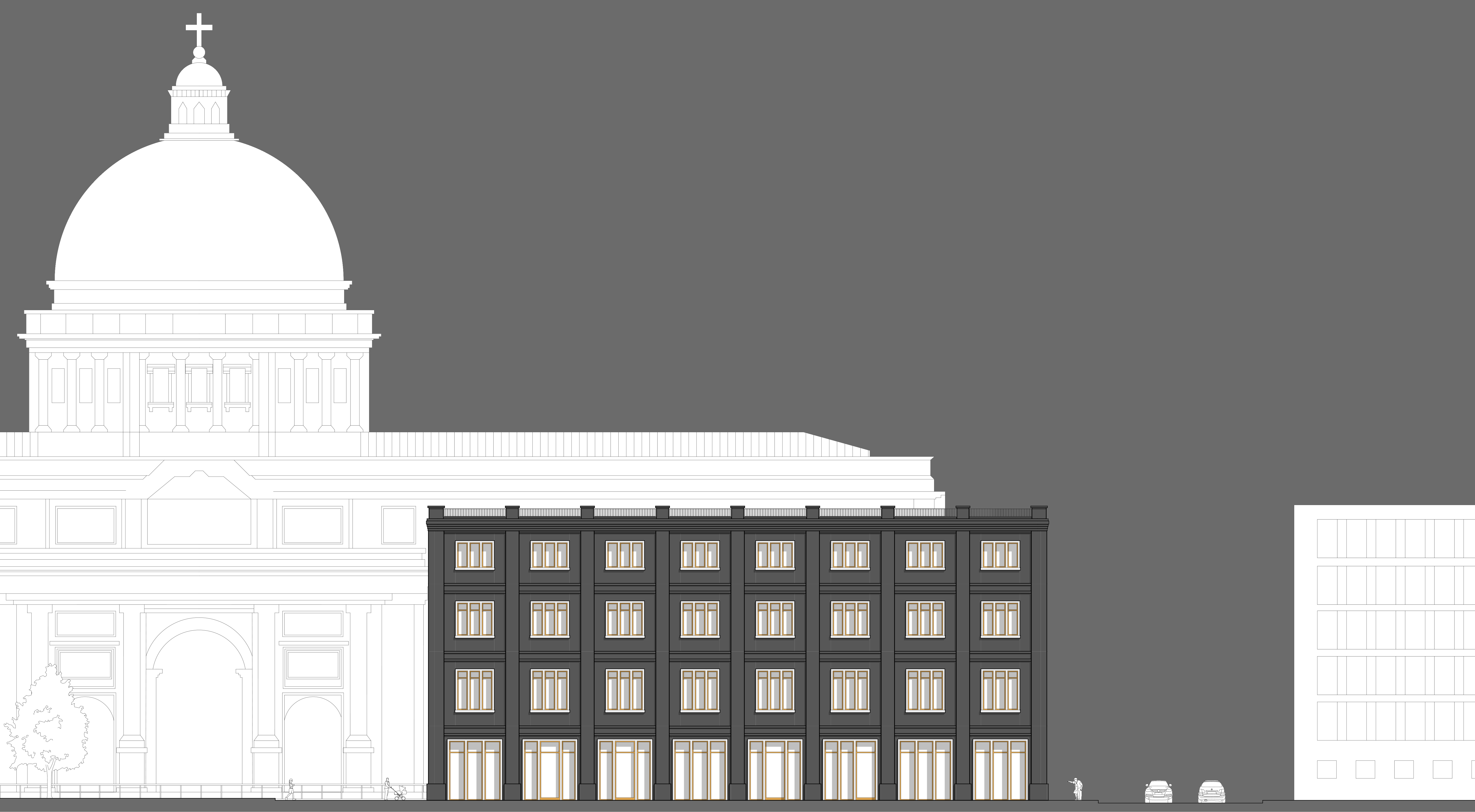 Bauakademie Ansicht auf das Stadtschloss